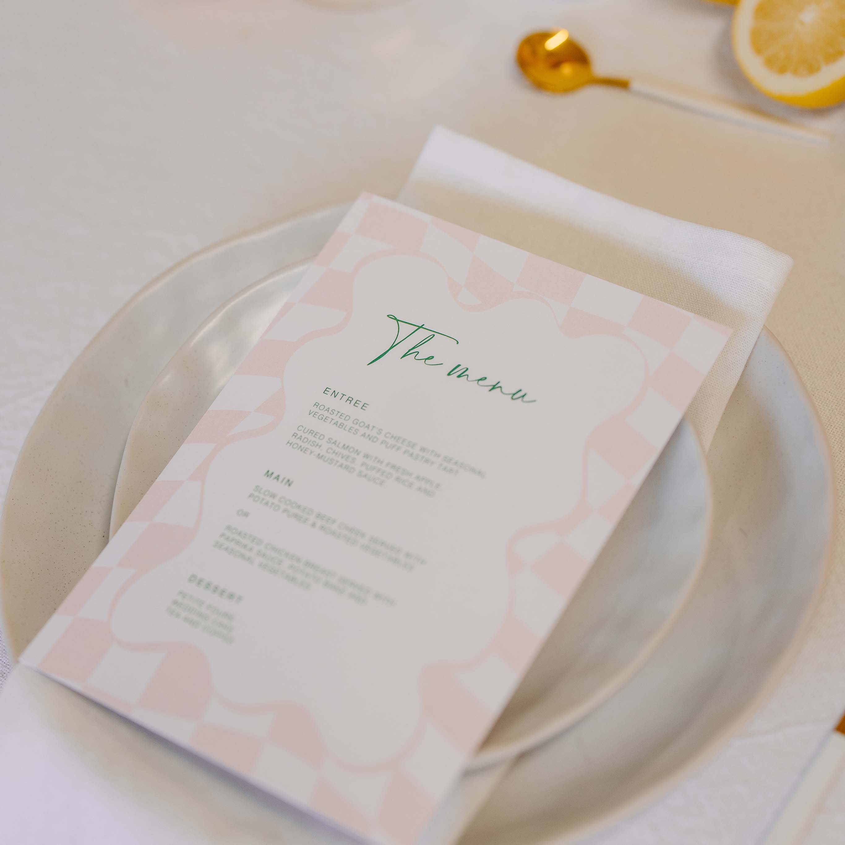 'CHECK' MENU – Papier Hq