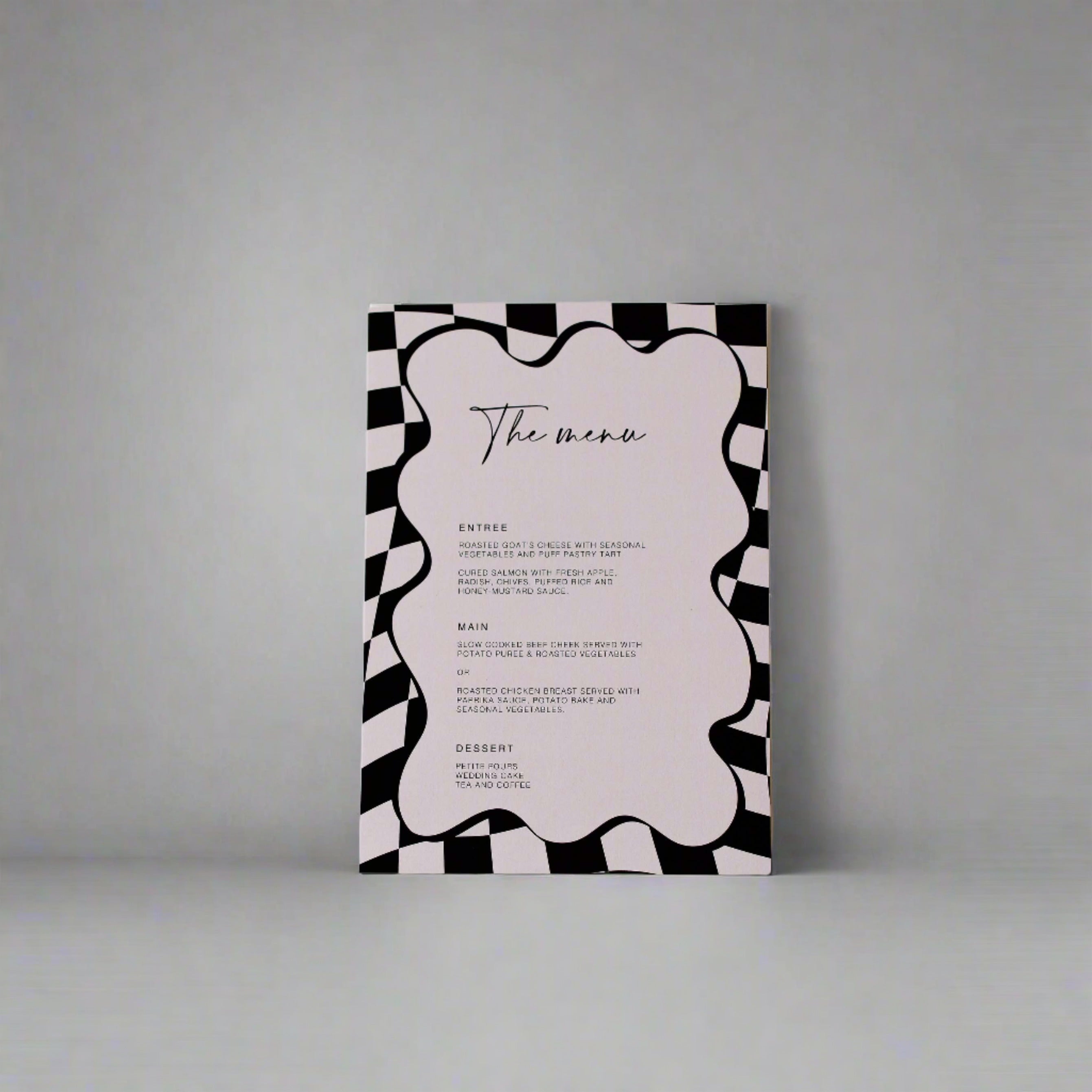 'CHECK' MENU – Papier Hq